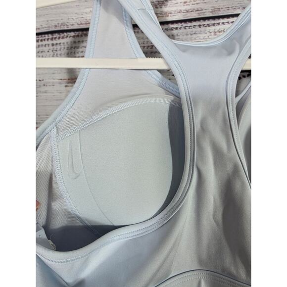 Nike Swoosh Dri-Fit women's sports bra baby blue XL Racerback - Picture 3 of 6